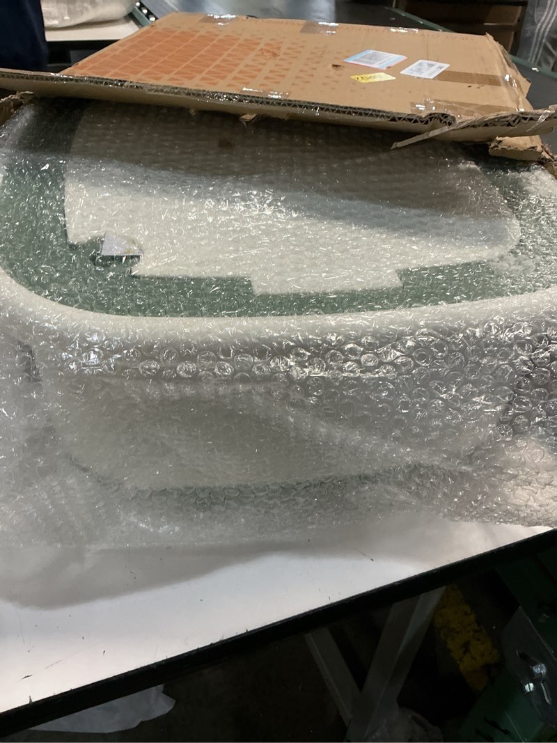 Condition photo showing As Is for Portable Washing Machine, 1.8 Cu.Ft Large Capacity Foldable Washer with Spin Basket & 150W Motor, Timer Control for Apartment, RV, Travel | No Laundry Room Needed (White Green)