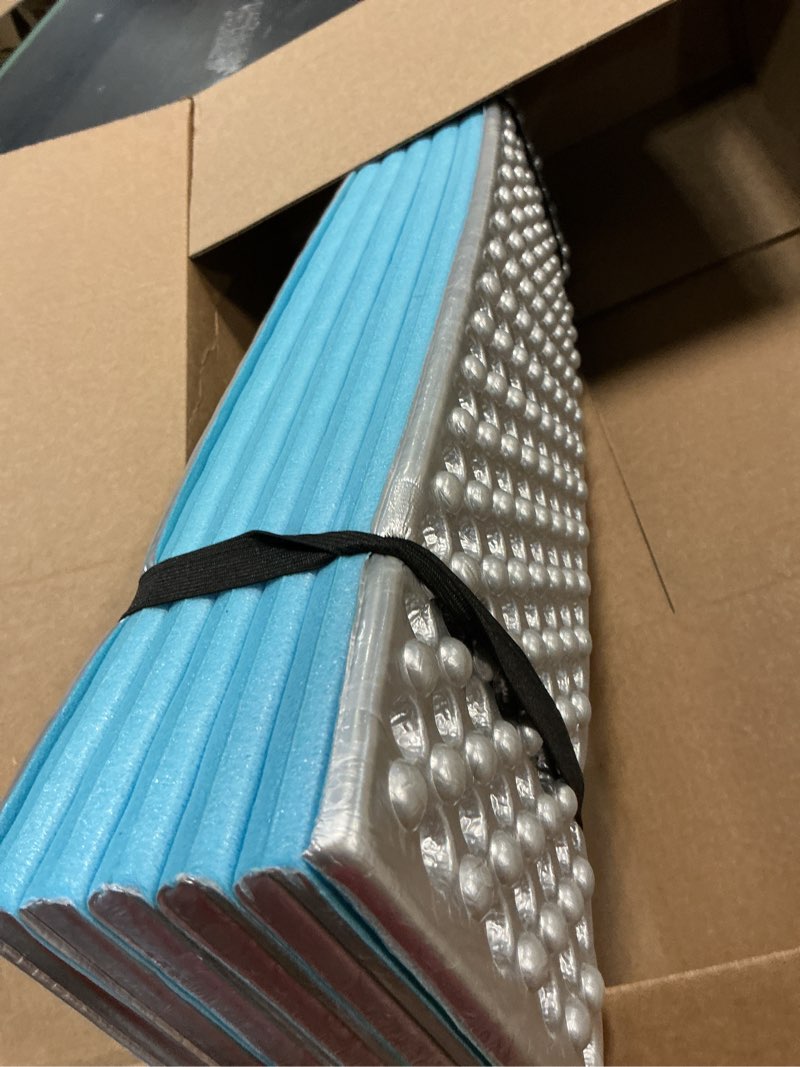 Condition photo showing As Is for ultralight foam sleeping pad waterproof closed cell foam pad for superior ins...