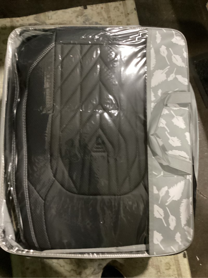 Condition photo showing New/Like New for huangxin 5pcs full coverage leather car seat covers with headrests airbag compatible premium black automotive vehicle cushion cover fit for most cars sedans trucks suvs nissan honda civic crv hrv kia