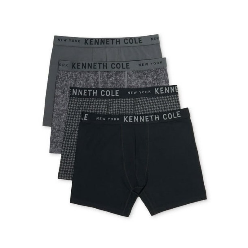 kenneth cole men's 4-pack boxer brief size m 