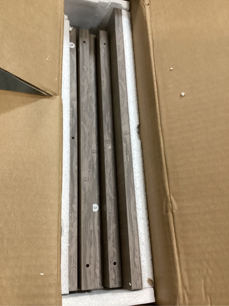 Condition photo showing Good Condition for HOOBRO Toy Box, Retro Wooden Look Storage Chest with Safety Hinge, Entryway Storage Bench Supports 220 lb, 39.4 x 15.7 x 18.9 Inches Toy Chest Organizer, Easy Assembly (Greige) BG100CW01 Greige 39.4x15.7x18.9 Inch