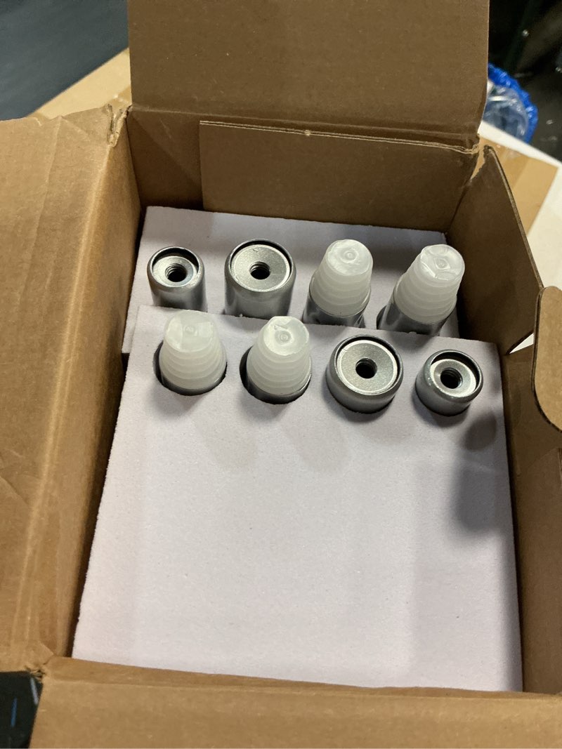 Condition photo showing Good Condition for tonial 2 pack curtain rods 32 to 58 inch(2.6 to 4.8 ft), telescoping splicing 3/4 single rods for windows 20 to 53 inch(1.7 to 4.4 ft) decorative drapery rod with translucent diamond finial, silver silver 32-58"(2 pack)