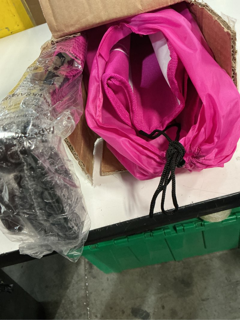 Condition photo showing Good Condition for fair wind portable beach chair with umbrella for adults, backpack folding arm chair for coastal vacations, picnics, and concerts - supports 300 lbs, pink pink 1 pack