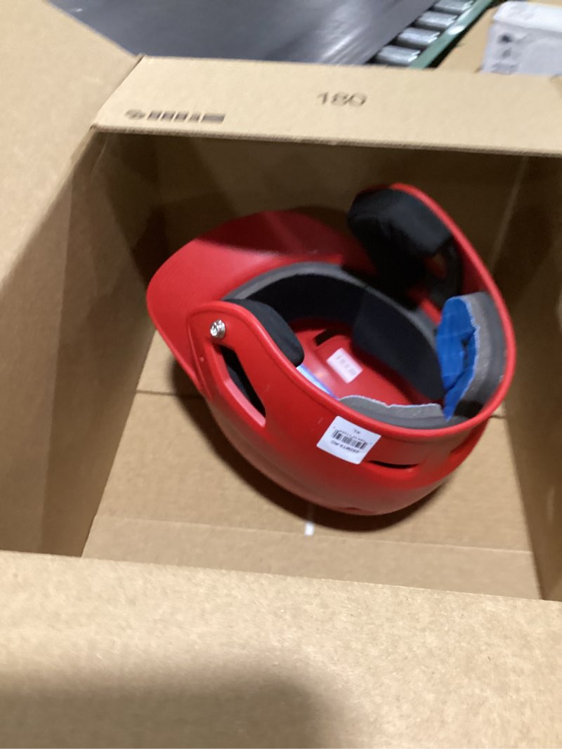 Condition photo showing As Is for easton mens | z5 2.0 baseball batting helmet | matte | multiple sizes & colors red x-large (7 1/2" - 8")