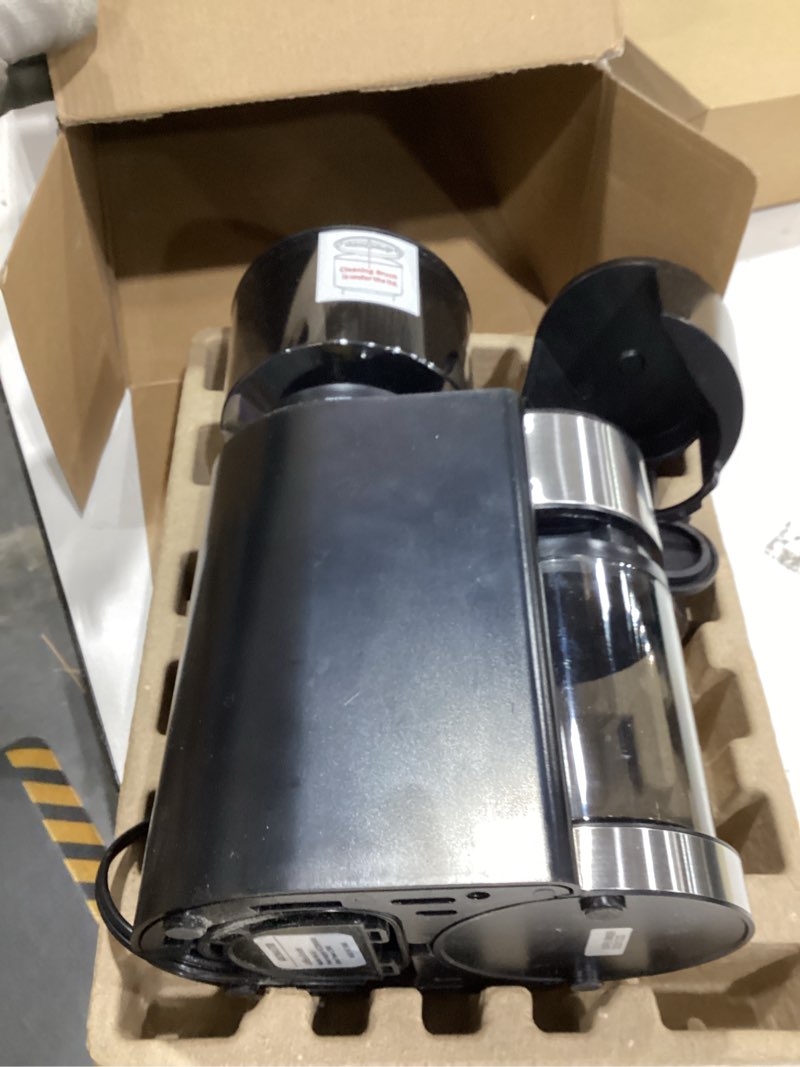 Condition photo showing Good Condition for Aromaster Conical Burr Coffee Grinder with 25 Grind Settings,Adjustable 2-12 Cups Timer,Coffee Bean Grinder,3-Ear Portafilter Holder, Anti-static Design,Cleaning Brush Included,Black Household Black