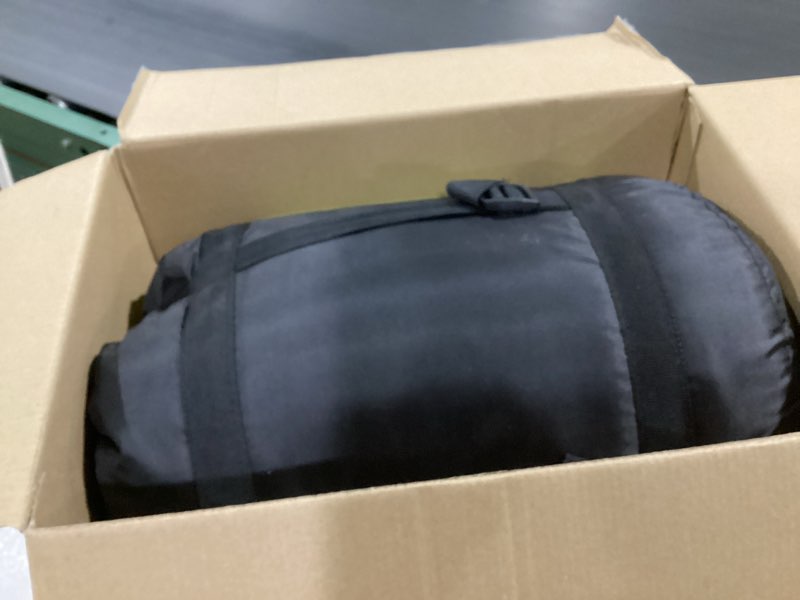 Condition photo showing Good Condition for Teton LEEF Lightweight Mummy Sleeping Bag for Camping, Hiking, Backpacking; Cold Weather Option, Compression Sack Included 0F Regular Moss/Sky