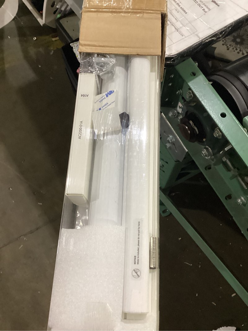 Condition photo showing Good Condition for no drill electric motorized zebra blinds, white 45.50"w x 72"h | no-drill quick install, 50%-75% blackout, solar panel included, alexa & google voice control, with remote white 45.5"w x 72"h