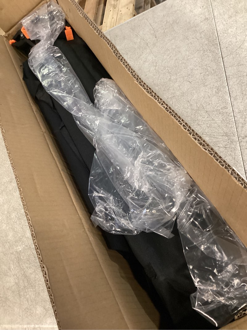 Condition photo showing New/Like New for beiyang 8.5x10 ft photo background stand with 10x12 ft black backdrop screen, adjustable background holder support system kit for photography video, parties decoration with carry bag & clamps stand + black