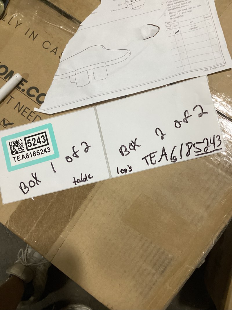 Condition photo showing Good Condition for similar design to stock photo.. two boxes… modern cloud shape 4 legs coffee tableo