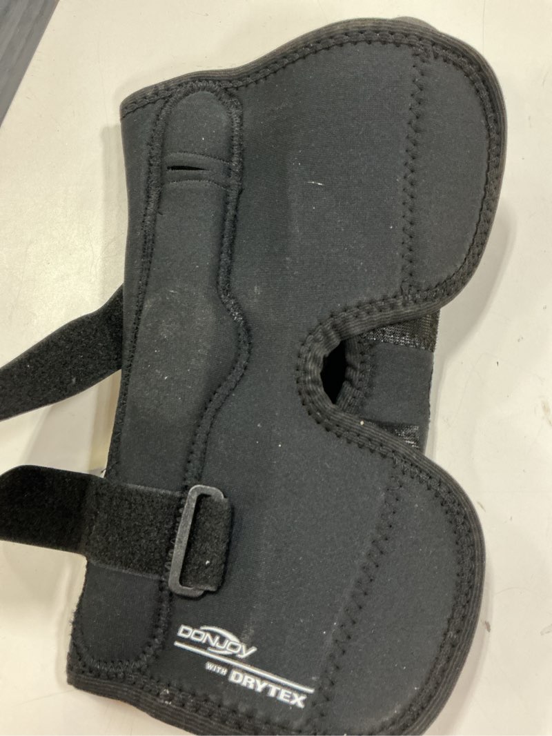 Condition photo showing Good Condition for donjoy with drytex knee brace black small no hinge wraparound