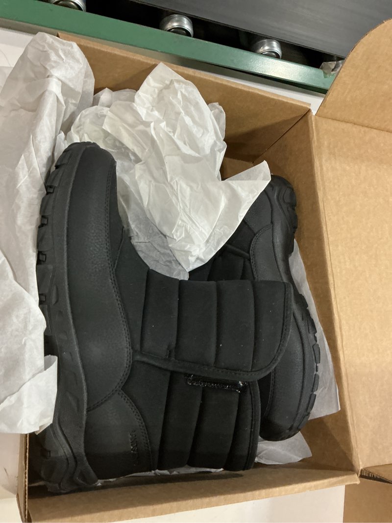 Condition photo showing Good Condition for lands' end expedition insulated winter boots for men, lace up or slip on waterproof mens snow boots, medium or wide width men's shoes size 8 to 13, black, brown, green or grey 10 wide black