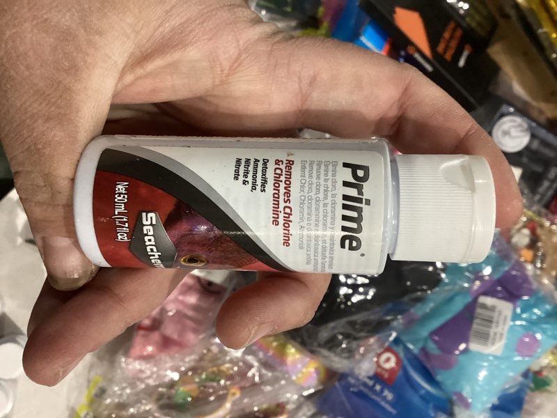 Condition photo showing New/Like New for seachem prime 50ml - emergency ammonia neutralizer for saltwater aquariums