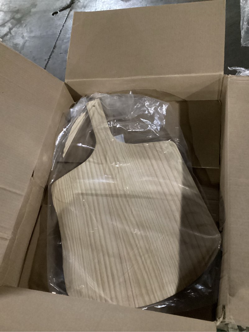 Condition photo showing Good Condition for new star foodservice 50295 restaurant-grade wooden pizza peel, 16" l x 14" w plate, with 10" l wooden handle, 24" overall length 24"l x 14"w