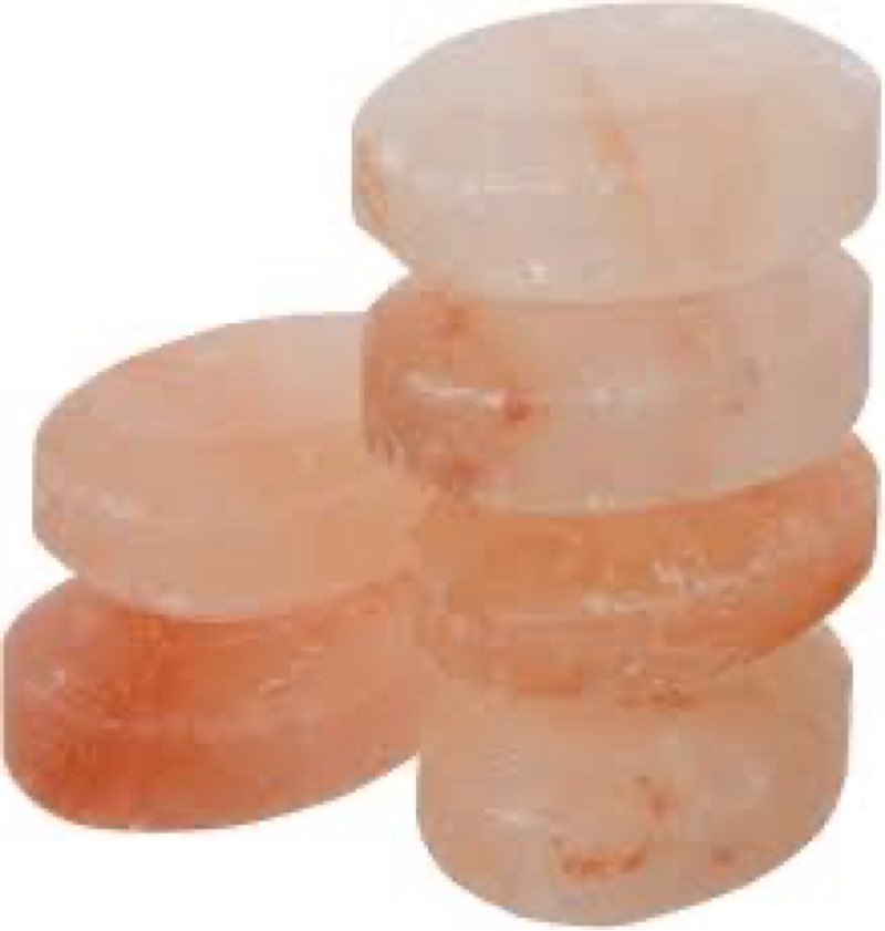 Swiffen Pack of 10 Flat Oval Massage Stones, Pink Crystal Hand-Carved Stone for Massage Therapy, Deo