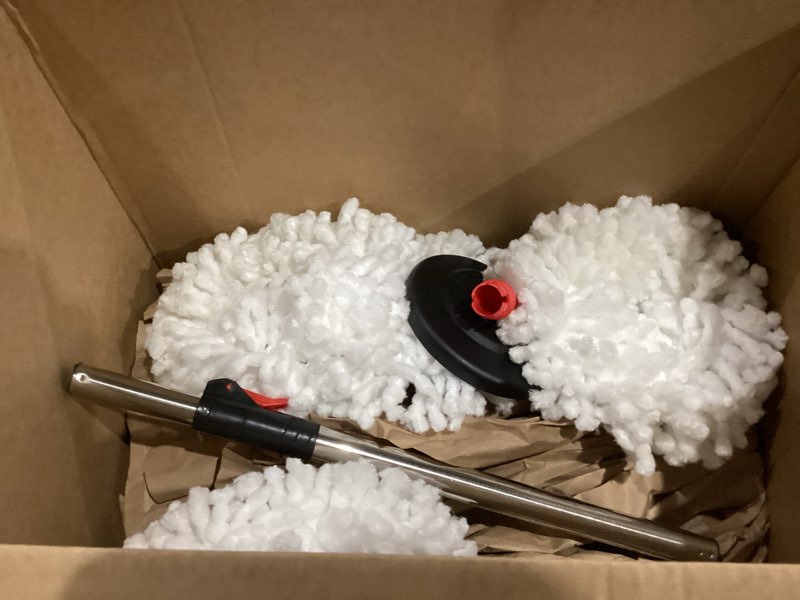 Condition photo showing As Is for spin mop and bucket