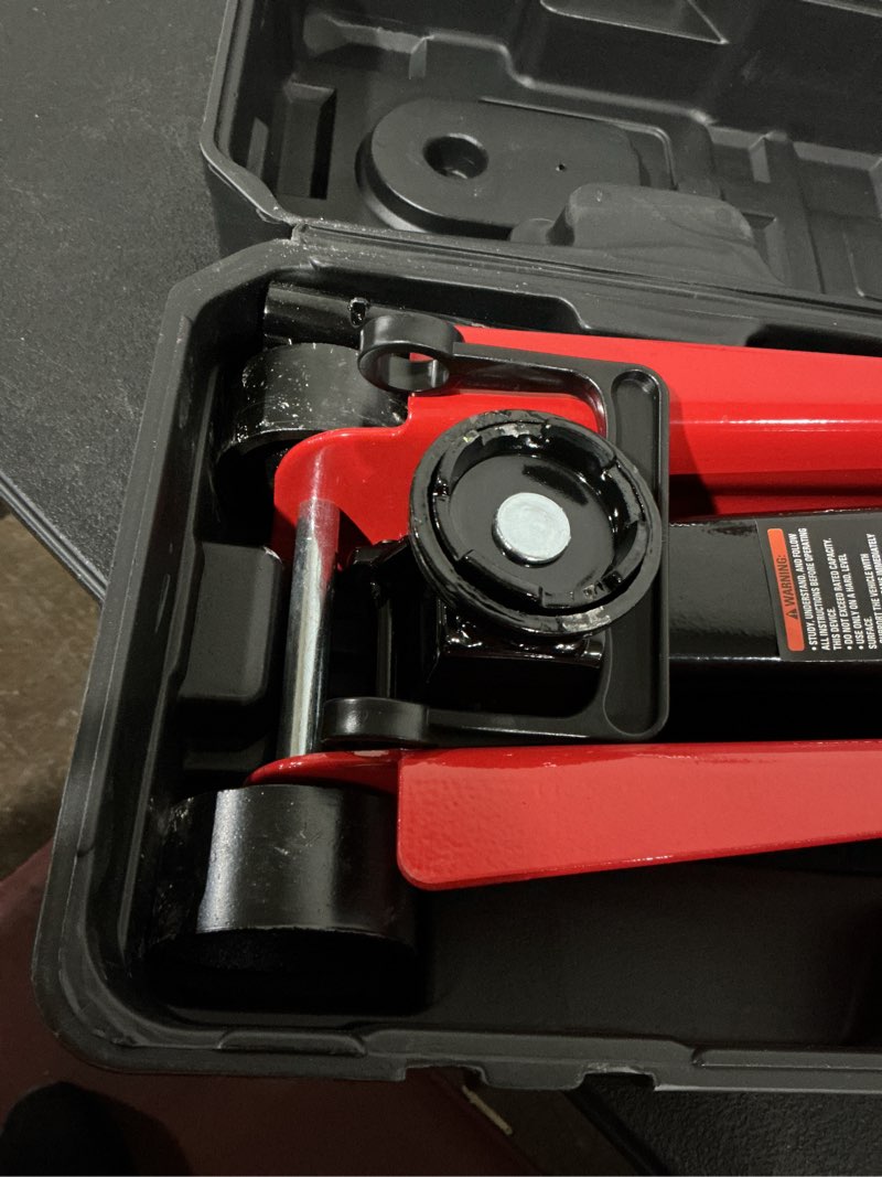 Condition photo showing Good Condition for craftsman black 2.25-ton steel hydraulic trolley jack