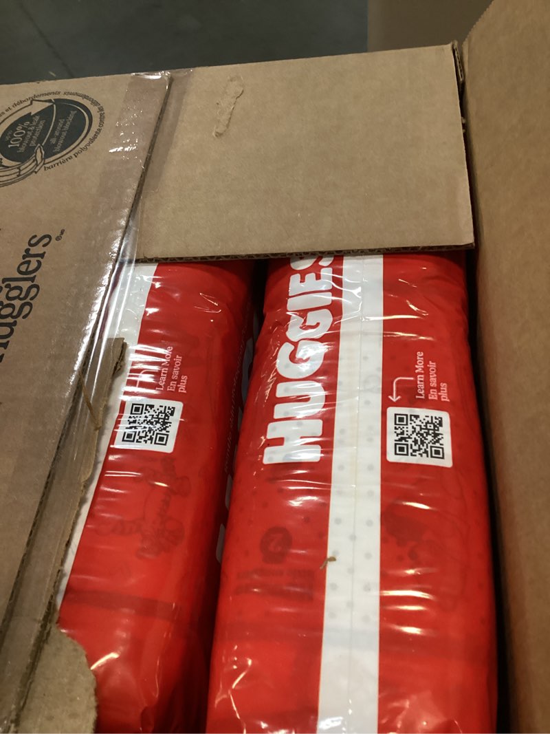 Condition photo showing Good Condition for huggies size 2 diapers, little snugglers baby diapers, size 2 (12-18 lbs), 186 count (3 packs of 62), packaging may vary