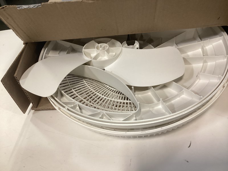 Condition photo showing As Is for Lasko 2520 Oscillating Stand Fan,White 16 Inch