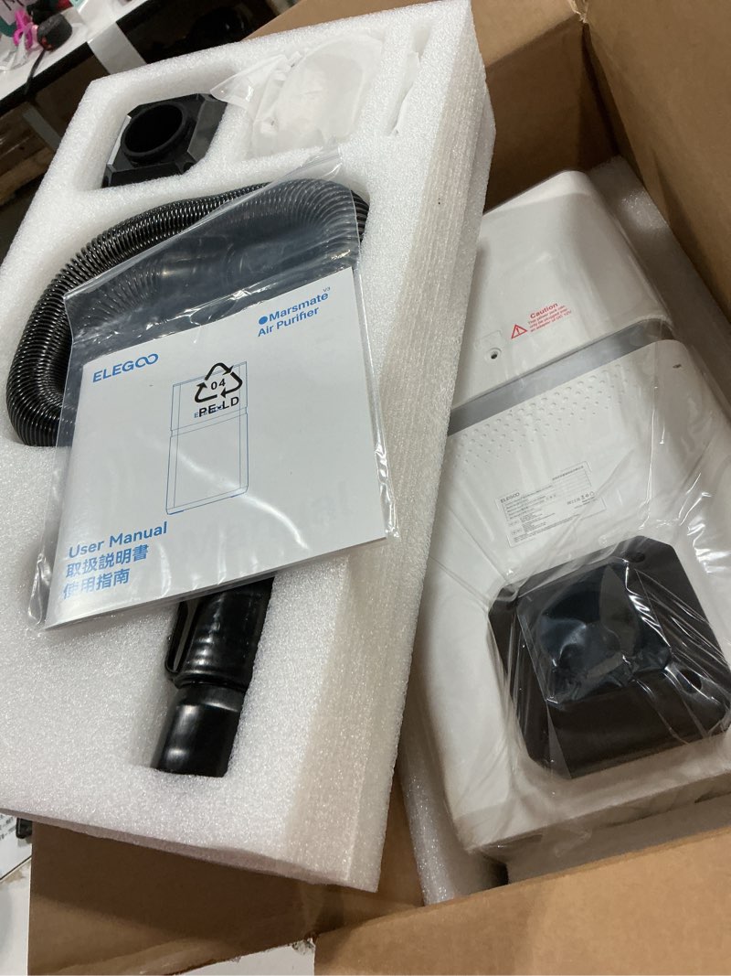 Condition photo showing New/Like New for ELEGOO MARS MATE Air Purifier, Remove Up to 95% TVOC, Compatible with Saturn 8k, Saturn 2, Saturn 3, Saturn 3 Ultra, Mars 4 DLP, Mars 4 MAX, Jupiter, Jupiter SE, Saturn 4, Saturn 4 Ultra 3D Printers