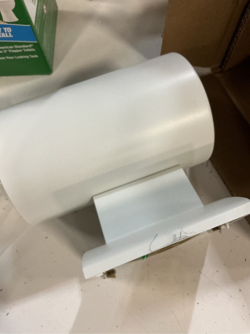 Condition photo showing Good Condition for project source flanders 1-light 7-in h matte white dark sky outdoor wall light