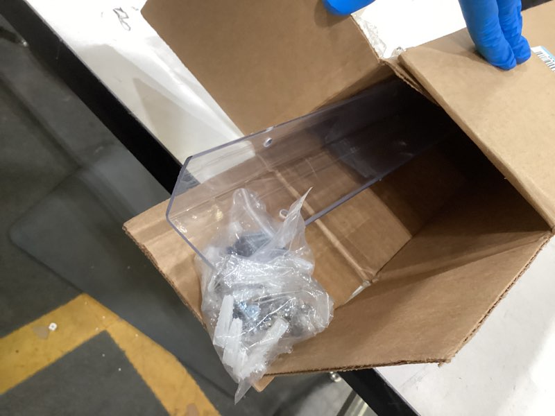 Condition photo showing As Is for chidu corner guard, pre-drilled clear wall corner protector with screws, l-shaped thickened edge protection for sharp wall, door frame, table, countertop - 4 pcs x 39.3" l x 1.97" w 39.3" l x 1.97" w clear 4