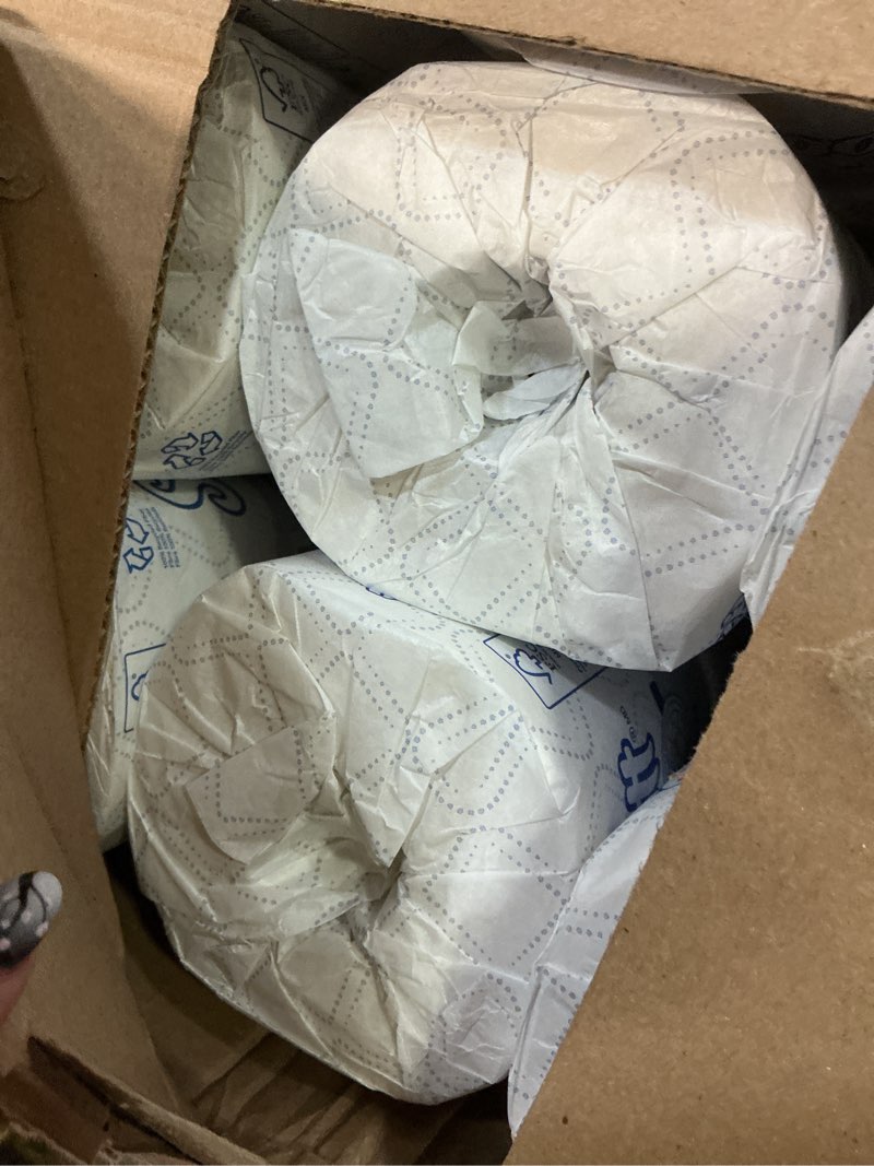Condition photo showing New/Like New for scott professional 100% recycled fiber standard roll bulk toilet paper (13217), 2-ply, elevated design, white, individually wrapped (80 rolls of 473 sheets, 37,840 sheet total)