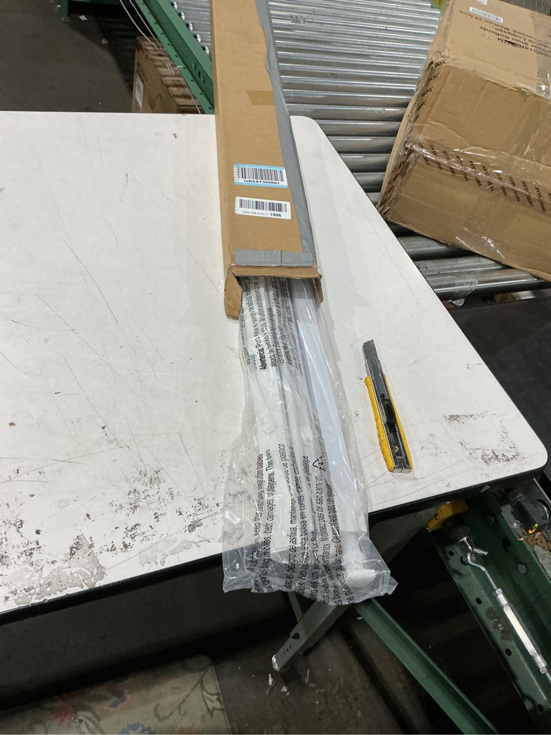 Condition photo showing New/Like New for unishades no drill blinds for windows 1" vinyl l-shaped slats cordless mini blinds for home, for window size 35.5" w × 48" h white white 35.5" w × 48" h