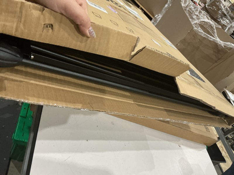 Condition photo showing Good Condition for babelio 72" extra wide baby gate, 30” tall auto close dog fence for stairs kitchen doorways fireplace, hardware mounted pet gate indoor, foldable 3 metal panels, adaptizone series, black black 72" wide gate - 3 panels