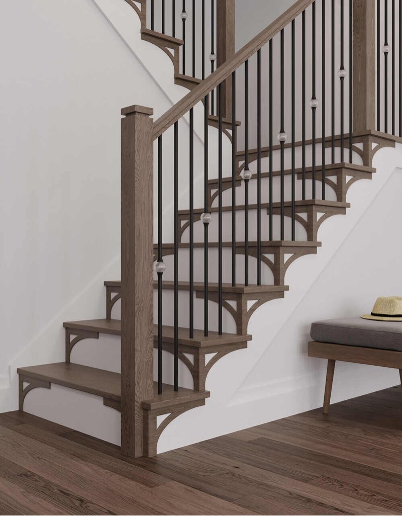 Patavin Iron Stair Balusters 5/8" Round 44" Long - 15-Pack Hollow Wrought Iron Plain Spindles for Cl