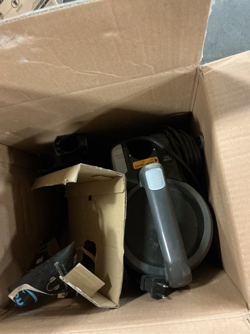 Condition photo showing As Is for hoover windtunnel with tangle guard upright vacuum