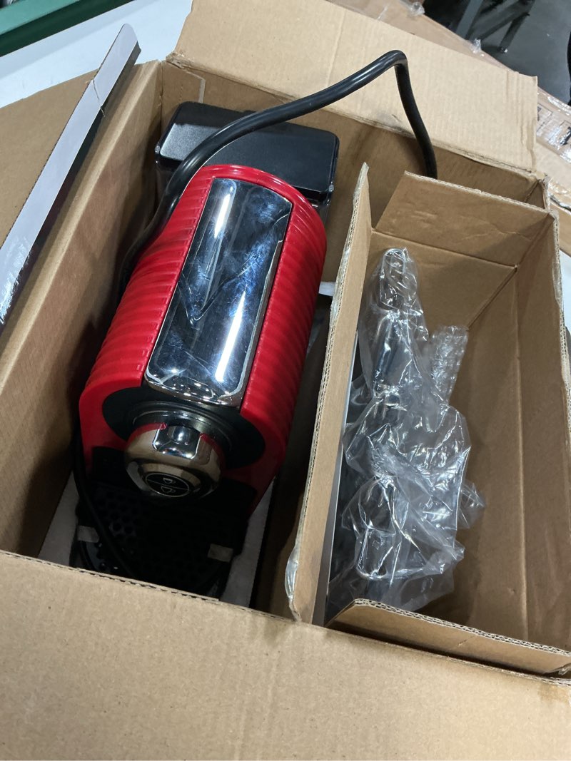 Condition photo showing As Is for (similar)chefwave espresso machine and coffee maker (black) - compatible with nespresso capsules, programmable, one-touch, italian 20 bar high-pressure pump bundle with pod holder and glasses
