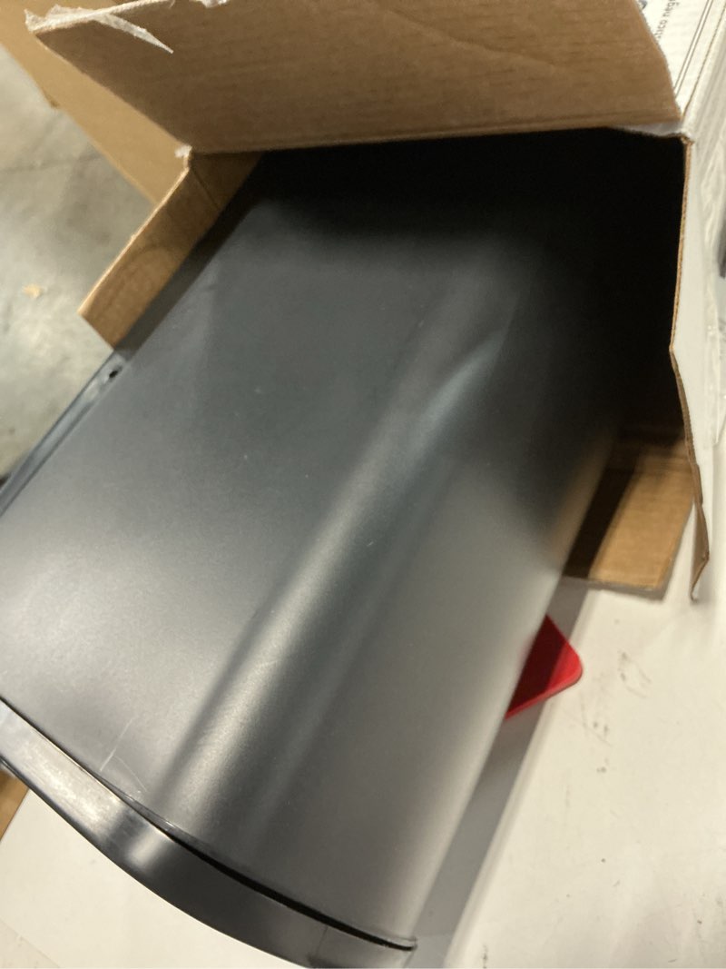 Condition photo showing Good Condition for Architectural Mailboxes Parsons Medium Capacity, Plastic Post Mount Mailbox, Black