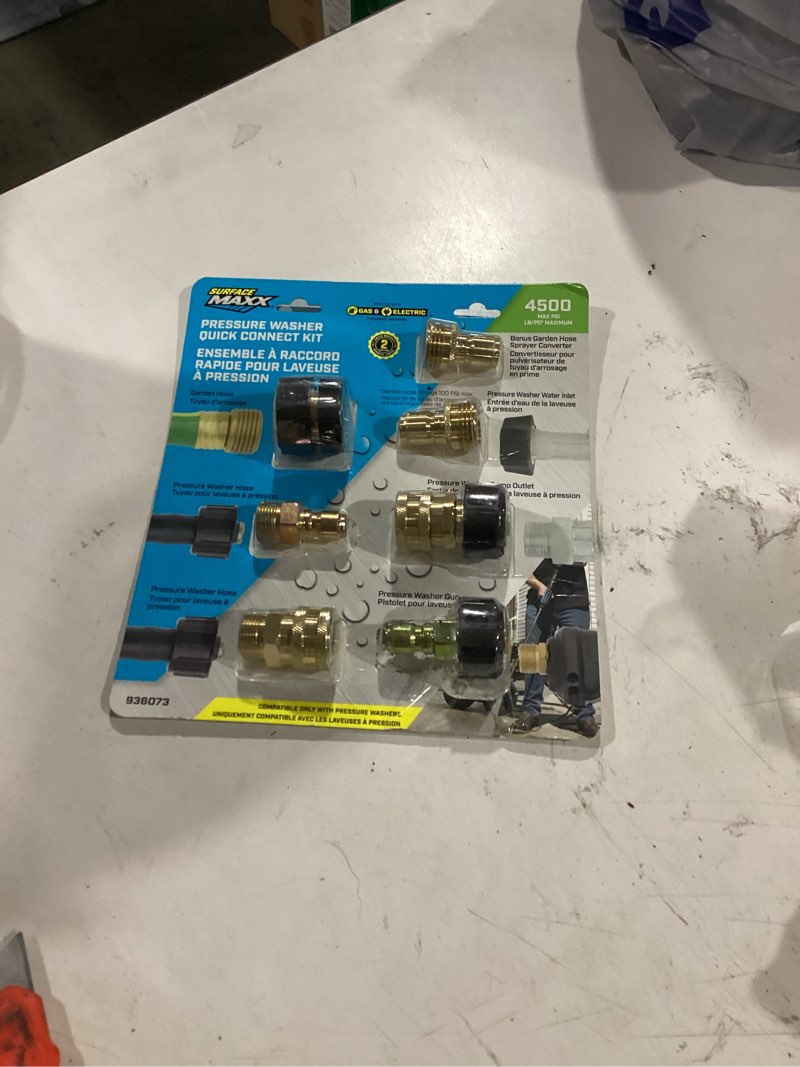 Condition photo showing New/Like New for surfacemaxx quick connect kit 4500 psi