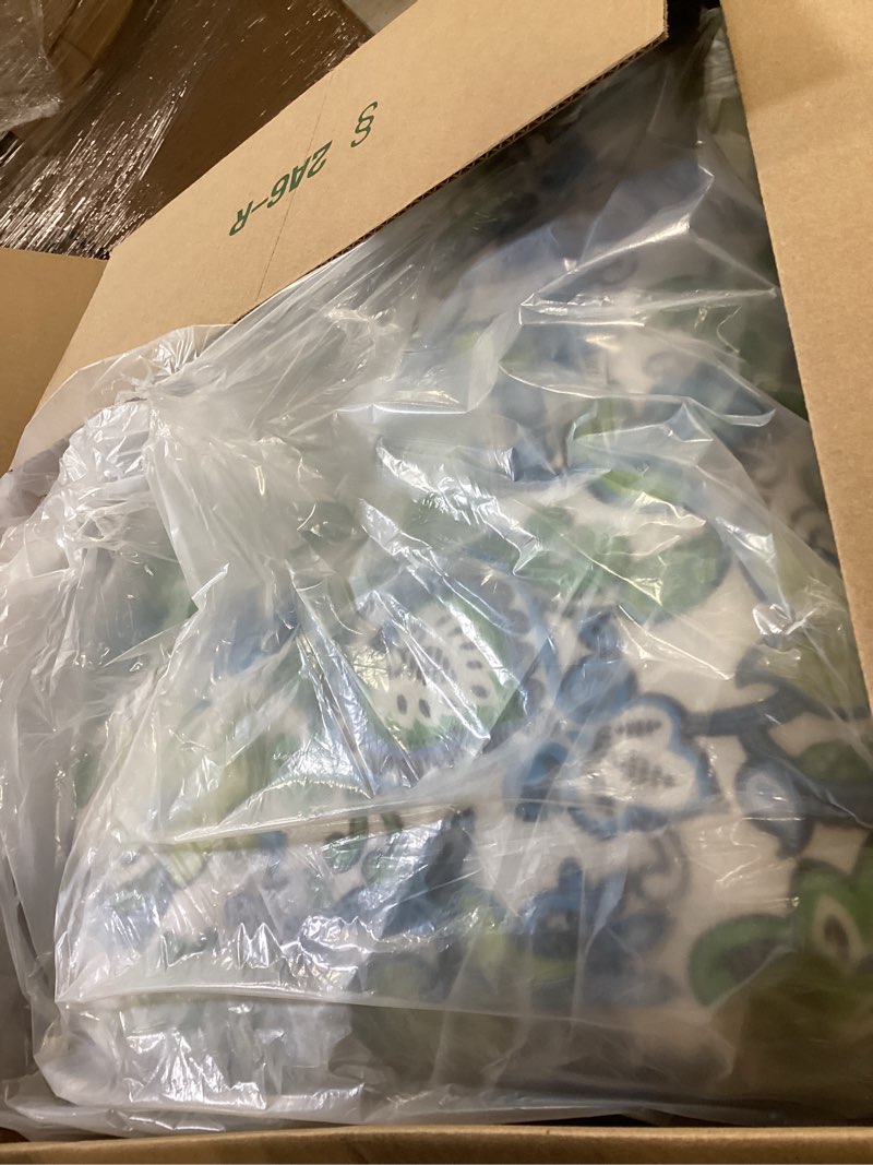 Condition photo showing Good Condition for magpie fabrics patio bench cushion 42"x18", indoor/outdoor non-slip water resistant long seat pads, tufted loveseat cushion for swing, settee, window, garden, wicker, front porch(botanical blue green) botanical blue green 42 x 18 x 5 in