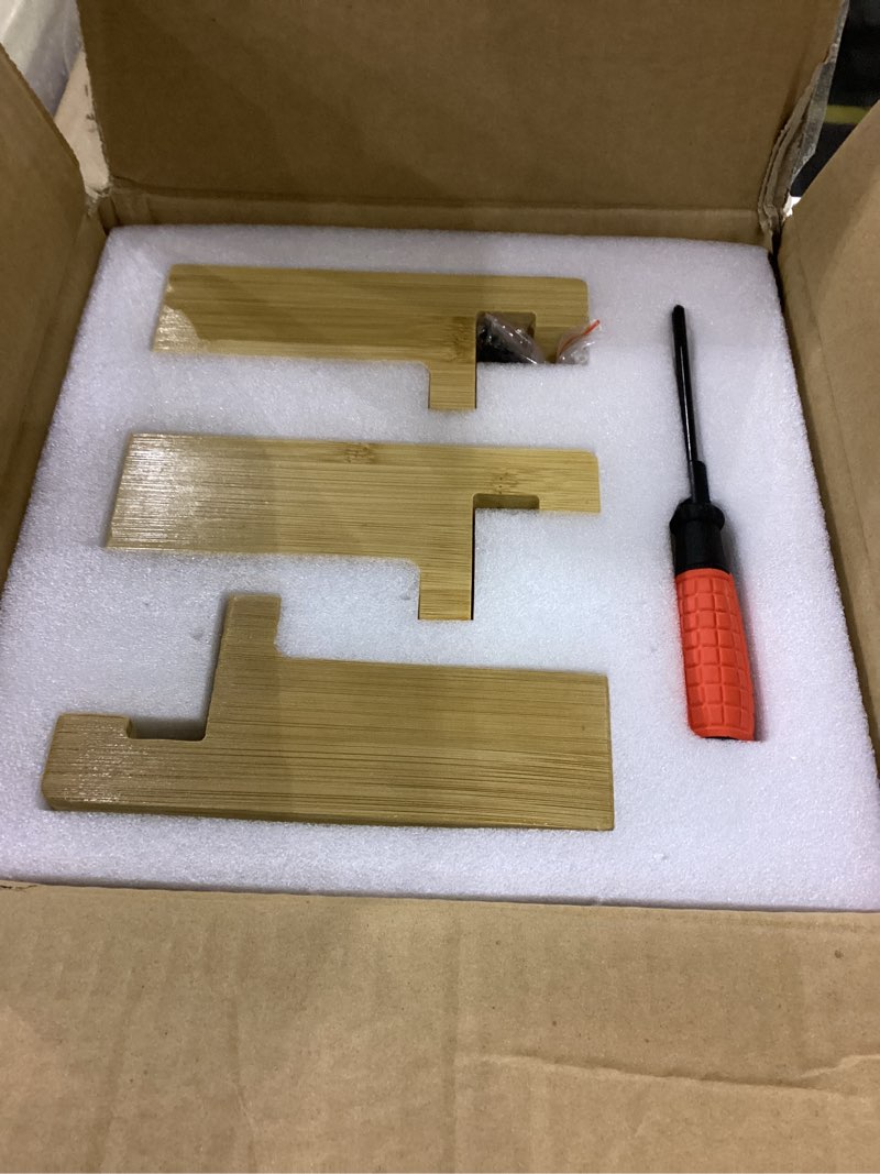 Condition photo showing Good Condition for Rice Dispenser, Rice Storage Container, Flour and Cereal Container for Kitchen Organization and Pantry Store, Glass Cereal dispenser with Airtight Lid and Wooden Stand 5L