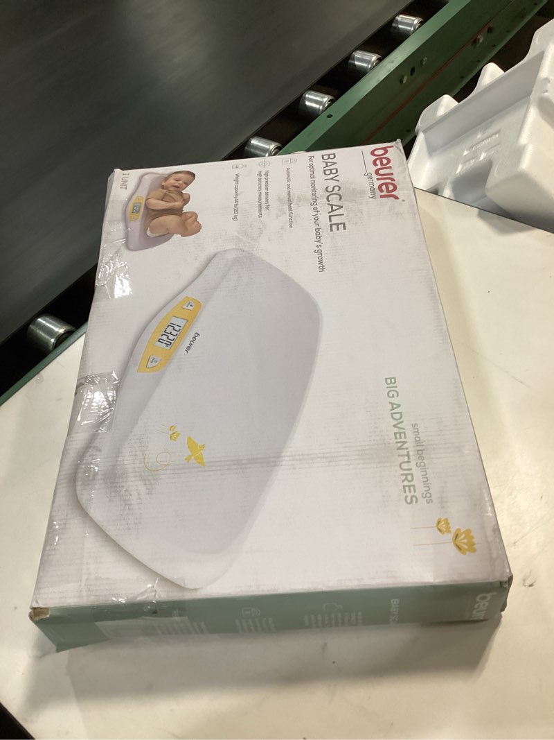 Condition photo showing Good Condition for Beurer BY80 Digital Baby Scale, Infant Scale for Weighing in Pounds, Ounces, or Kilograms up to 44 lbs, Newborn Baby Scale with Hold Function, Pet Scale for Cats and Dogs