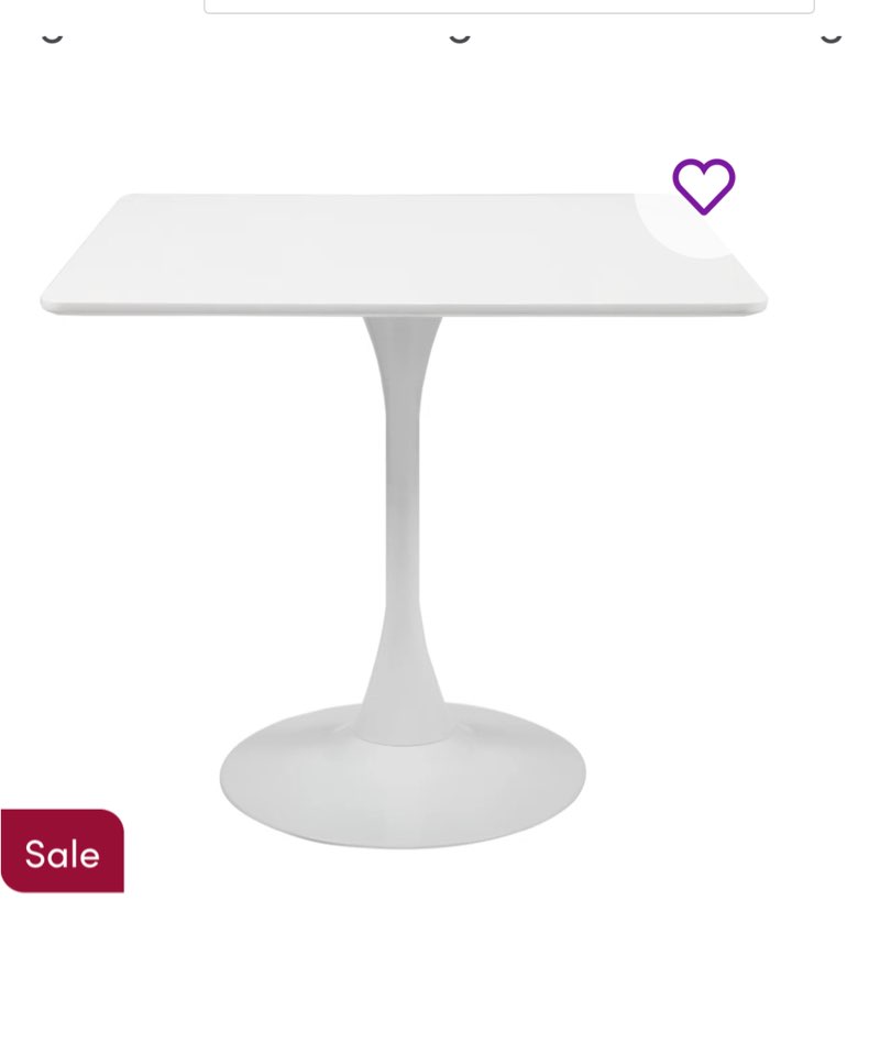 Square Mid-century Dining Table Coffee Table