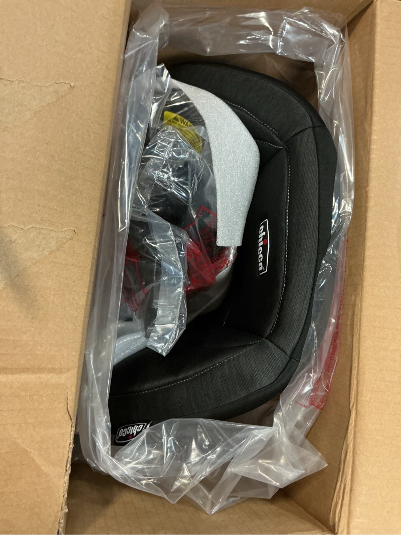 Condition photo showing Good Condition for chicco kidfit cleartex plus 2-in-1 belt-positioning booster car seat, backless and high back booster seat, for children aged 4 years and up and 40-100 lbs. | obsidian/black kidfit cleartex plus obsidian