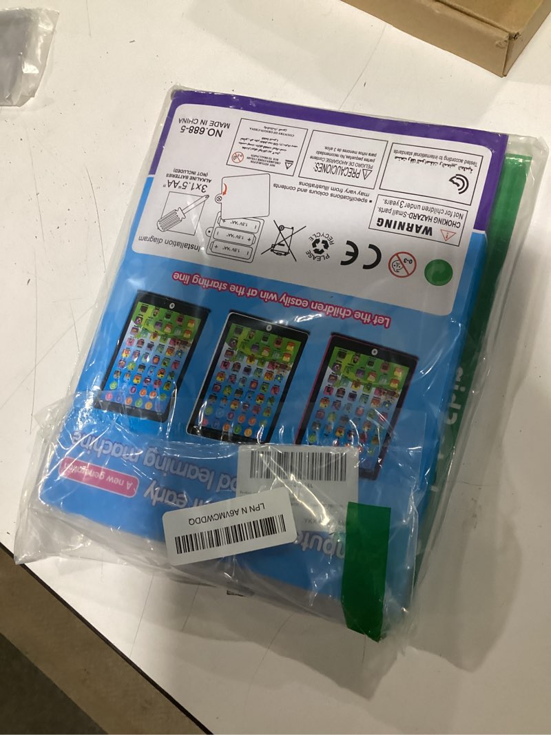 Condition photo showing New/Like New for Kids Learning Pad/Tablet Interactive Toddler Toys with Words Numbers Alphabets Music English Electronic Educational Toy for Preschool Boys & Girls 3-8 Years Old (Blue)