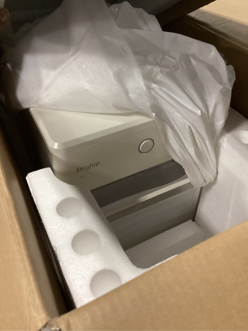 Condition photo showing Good Condition for ge profile opal 2.0 xl with 1 gallon tank, chewable crunchable countertop nugget ice maker, scoop included, 38 lbs in 24 hours, pellet ice machine with wifi & smart connected, black stainless black stainless steel