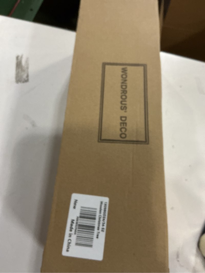 Condition photo showing New/Like New for WONDROUS' DECO Christmas Tree Figurine Gold Wooden, Tree Figurines Decorative for Tabletop, Small Glittered Golden Xmas Trees Figurines for Christmas Mantle Indoor Decor Antique Gold Set of 2