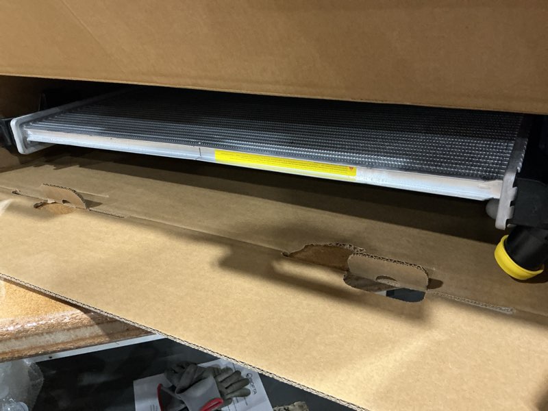 Condition photo showing New/Like New for auto aluminum air conditioning ac condenser , unknown car make
