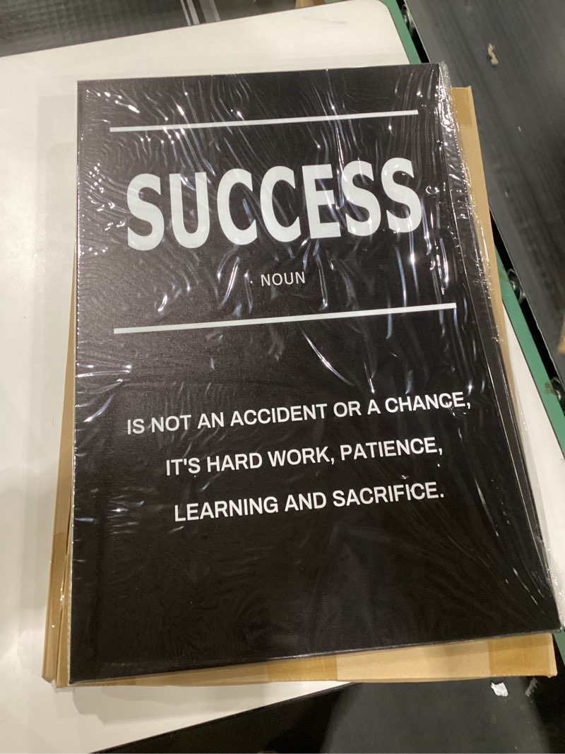 Motivational canvas print