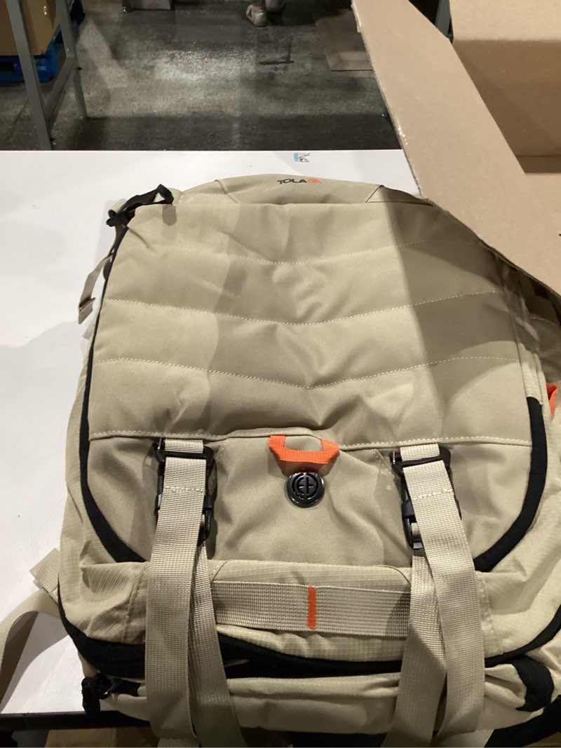 Condition photo showing New/Like New for Tolaccea Travel Laptop Backpack, TSA Flight Approved Carry On Travel Duffel Backpack, Dual Laptop Storage for 17.3\" and 15.6\" Laptop, Large Luggage Backpack 45-50L Expandable for Men Women 