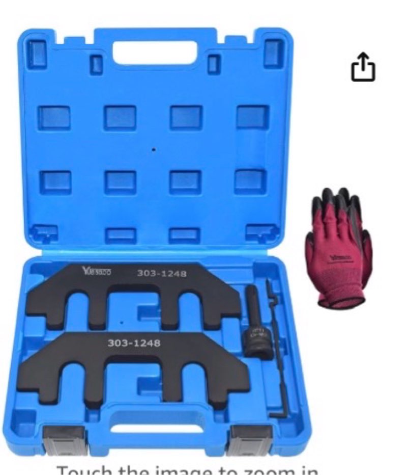 camshaft holding tool kit with tension tool, timing alignment holder tool compatible with ford 3.5l & 3.7l 4v engines, 3.5 ecoboost, replace 303-1248 303-1530 rt11, with case and gloves