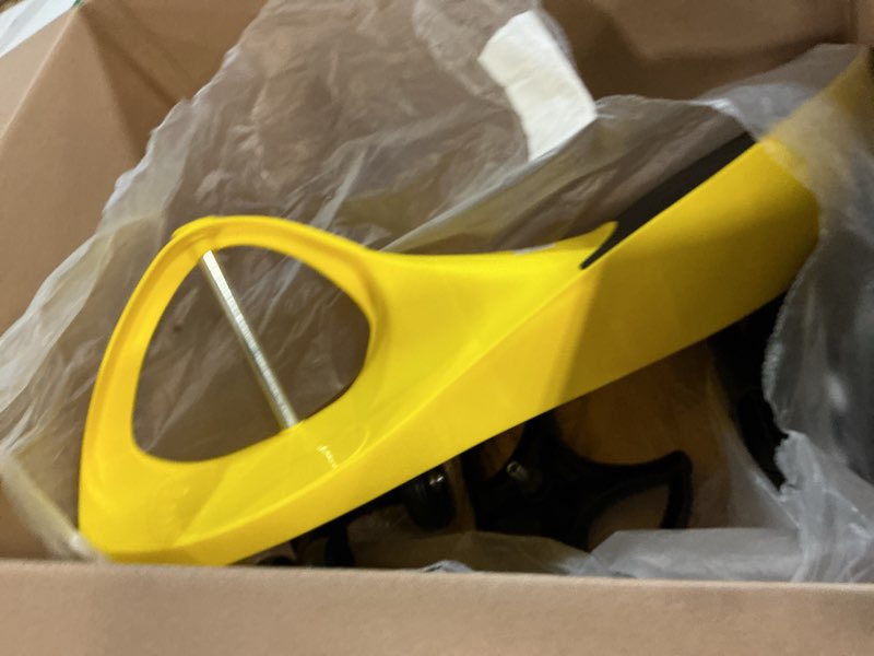 Condition photo showing Good Condition for Wiggle Car - Ride on Toy for Ages 3 and Up - Toddler Ride on Toys with no Batteries, Gears or Pedals Just Twist, Wiggle, and Go by Lil’ Rider (Yellow)