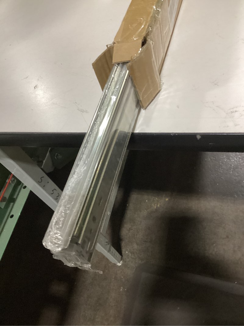 Condition photo showing Good Condition for 1 Pair Heavy Duty Locking Drawer Slides with Lock 12 14 16 18 20 22 24 26 28 30 32 34 36 38 40 Inch 150 lb Load Capacity Side Mount Full Extension Ball Bearing Rail Runner?with Lock,24 inch? With Lock 24 Inch