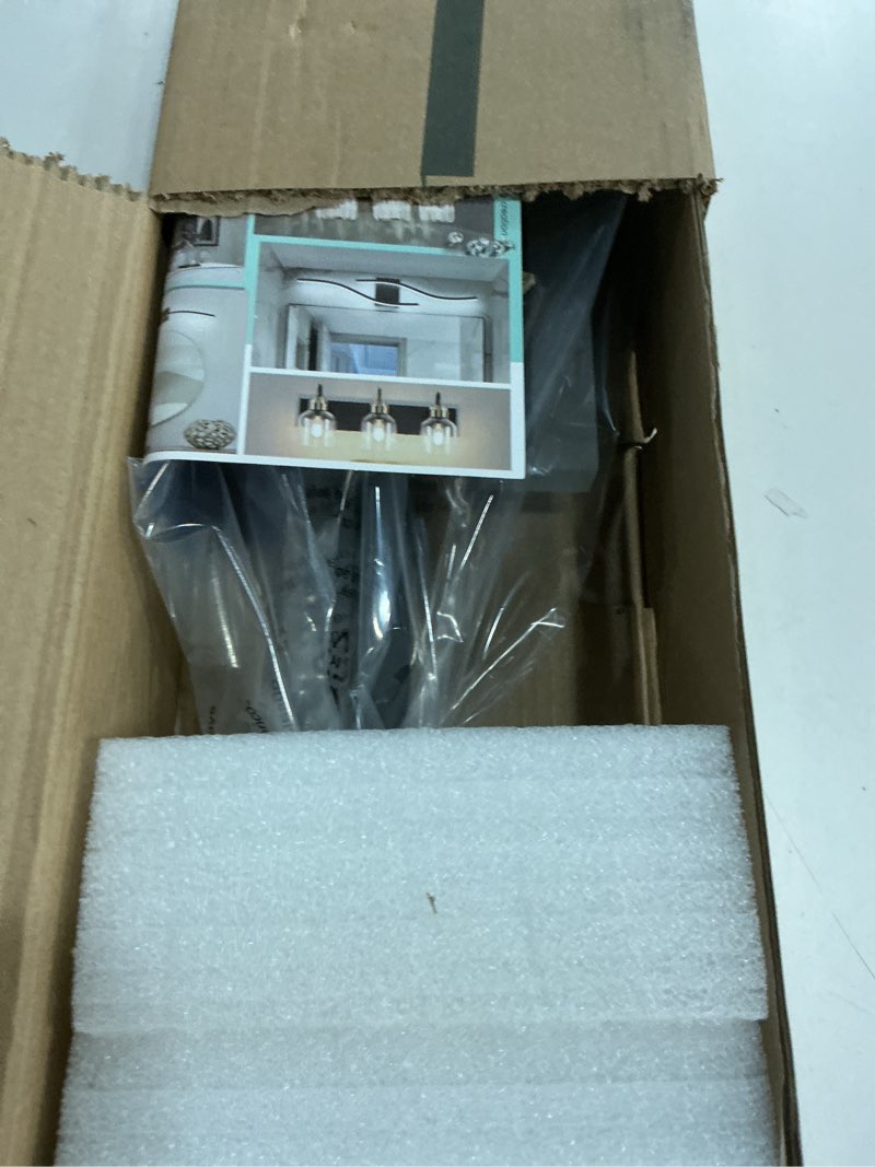 Condition photo showing New/Like New for PRESDE 32inch Black Bathroom Light Fixtures Over Mirror LED Vanity Light for Bathroom Modern Bath Vanity Lighting Bar Dimmable Black-Dimmable 32inch