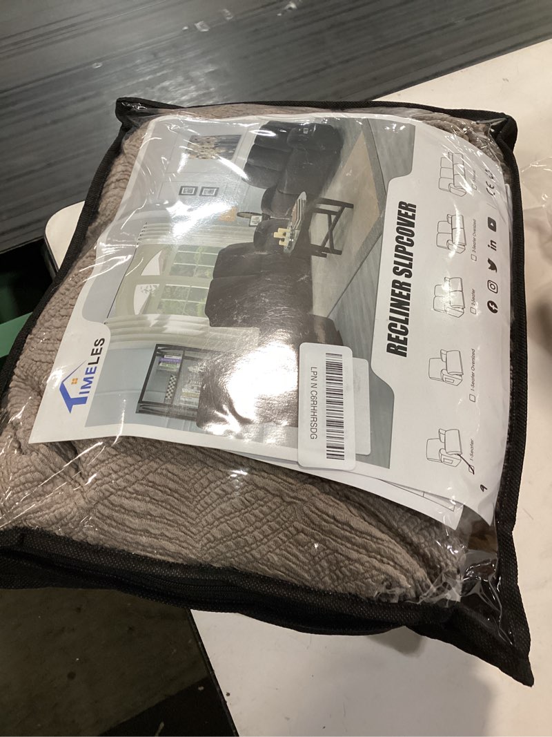 Condition photo showing Good Condition for timeles recliner covers recliner chair covers reclining couch covers sofa slipcovers stretch soft washable (single-seater, taupe) taupe single-seater