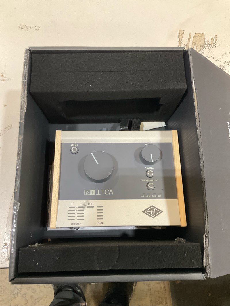 Condition photo showing As Is for universal audio volt 176 usb audio interface